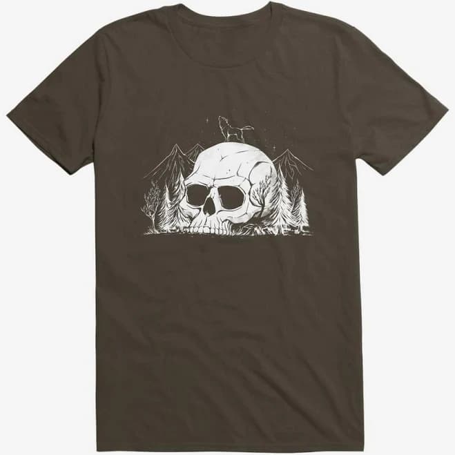 Skull Forest Graphic T-Shirt