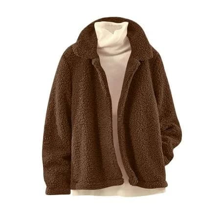 Women's Sherpa Lined Fleece Zip Up Jacket