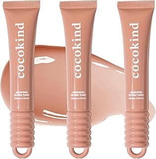 Ceramide Lip Blur Balm, Be Powerful - Soft Brown Hydrating Lip Balm with Ceramides & Peptides, Made for Sensitive Skin & Lips, Unflavored & Fragrance-Free - 3 pack