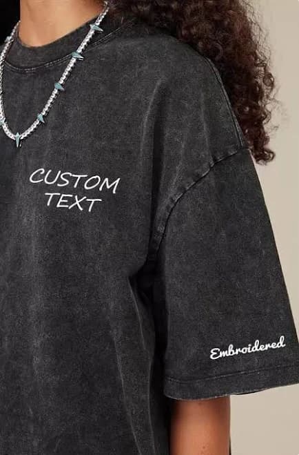 Custom Embroidered T-Shirt