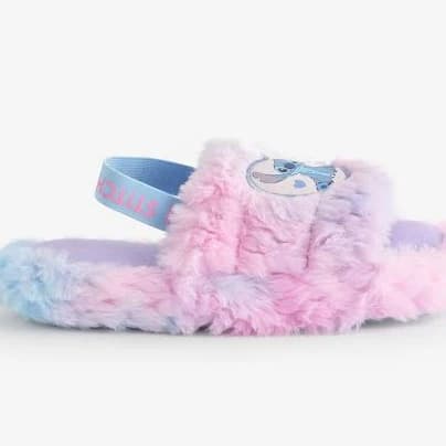 Vanilla Underground Women's Disney Stitch Fluffy Slipper Sliders