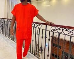 African Men's Clothing, Red Tailored Suit, African Wear, African Fashion for Men, Dashiki, Men's Kaftan, Senator Wear, Men's Native Wear - Etsy