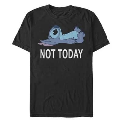 Men's Lilo & Stitch Not Today T-Shirt - Black - 4X Big Tall