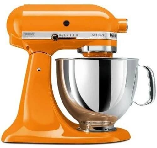 KitchenAid KSM175 5 Qt. 4.7 Liters Artisan Stand Mixer, 220 Volts Export Only, Not for USA Tangerine