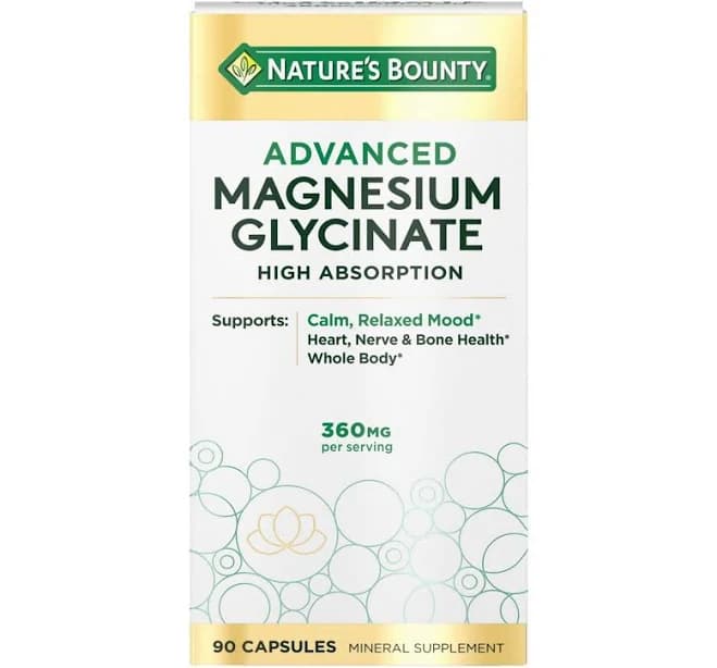 Nature's Bounty Advanced Magnesium Glycinate Capsules