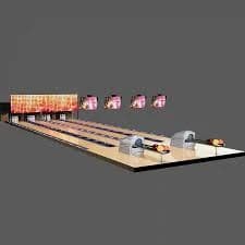 Entertainment Equipment Bowling Machine with Automatic Freefall Pinsetter Large Bowling Ball Lane
