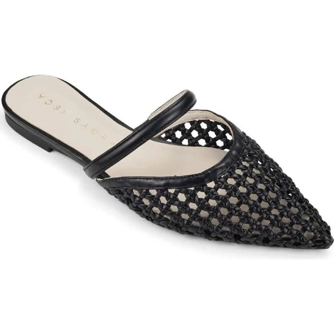 Yosi Samra Justine Pointed Toe Slingback Mule