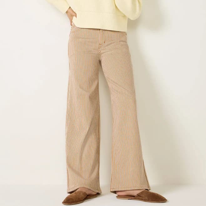 Evereve Women's Joelle Wide Leg Stripe Pants