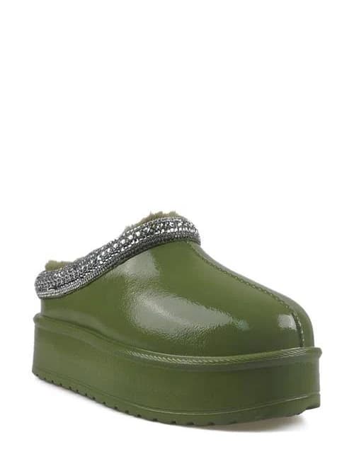 ZIGI Women's Sofie Faux Fur Platform Slippers