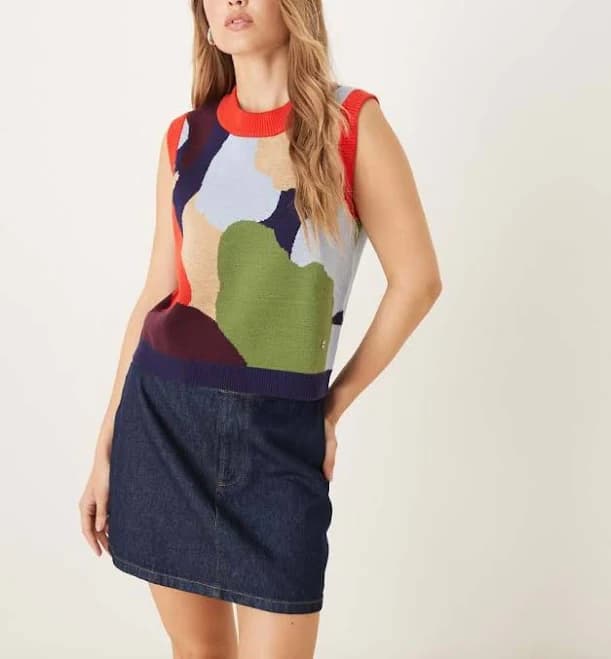 Abstract Knit Tank