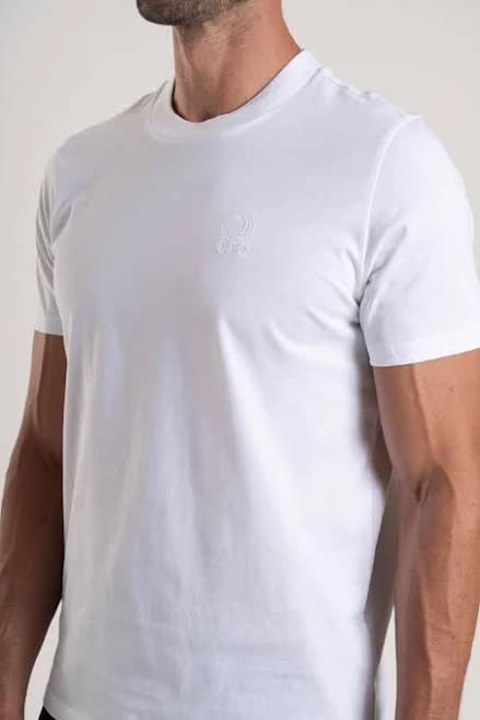 OAS Organic Cotton T-Shirts Embroidery Logo S / White
