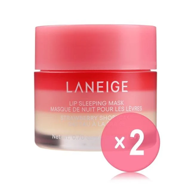 LANEIGE Lip Sleeping Mask Strawberry Shortcake 2pcs Bundle Set 20g X 2 Pcs