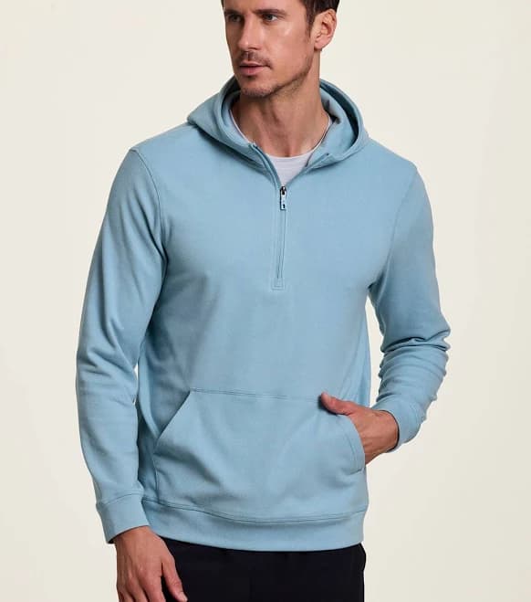 Avalanche Men's Lightweight Corduroy 1/4 Zip Hoodie