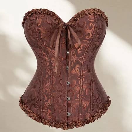 Zunfeo Corsets for Women Vintage Lace Bustier Tops for Party Wedding Halloween Floral Sexy Tops Shapewear
