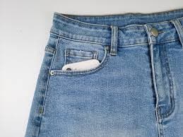 FEELNINE Jean Shorts Womens High Waisted Stretchy Ripped Frayed Raw Hem Summer Denim Shorts Blue Size S at Amazon Women's Clothing store