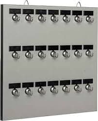 International Stand Company Keystand, Key Rack # 21MGN, 21 Bolted Metal Hooks with Customized Nameplate and Extra Space for Fast Access (21 Sets of Tag & Ring are Included) : Perry: Office Products - Amazon.com