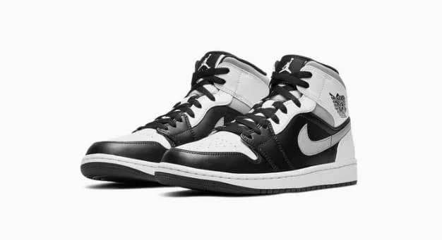 Nike Air Jordan 1 Mid White Shadow Gray Black 554724 554725 073 Gs Men