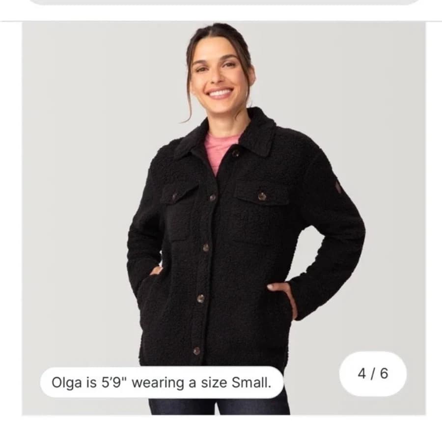 Free Country Women's High Pile Sherpa Shacket Jacket