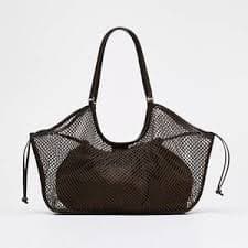 Zara | Bags | Zara Sophisticated Black Leather Tote Bag | Poshmark