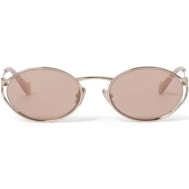 Miu Miu Logo Oval Sunglasses