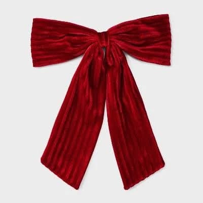 Cat & Jack Girls' Velvet Bow Barrette