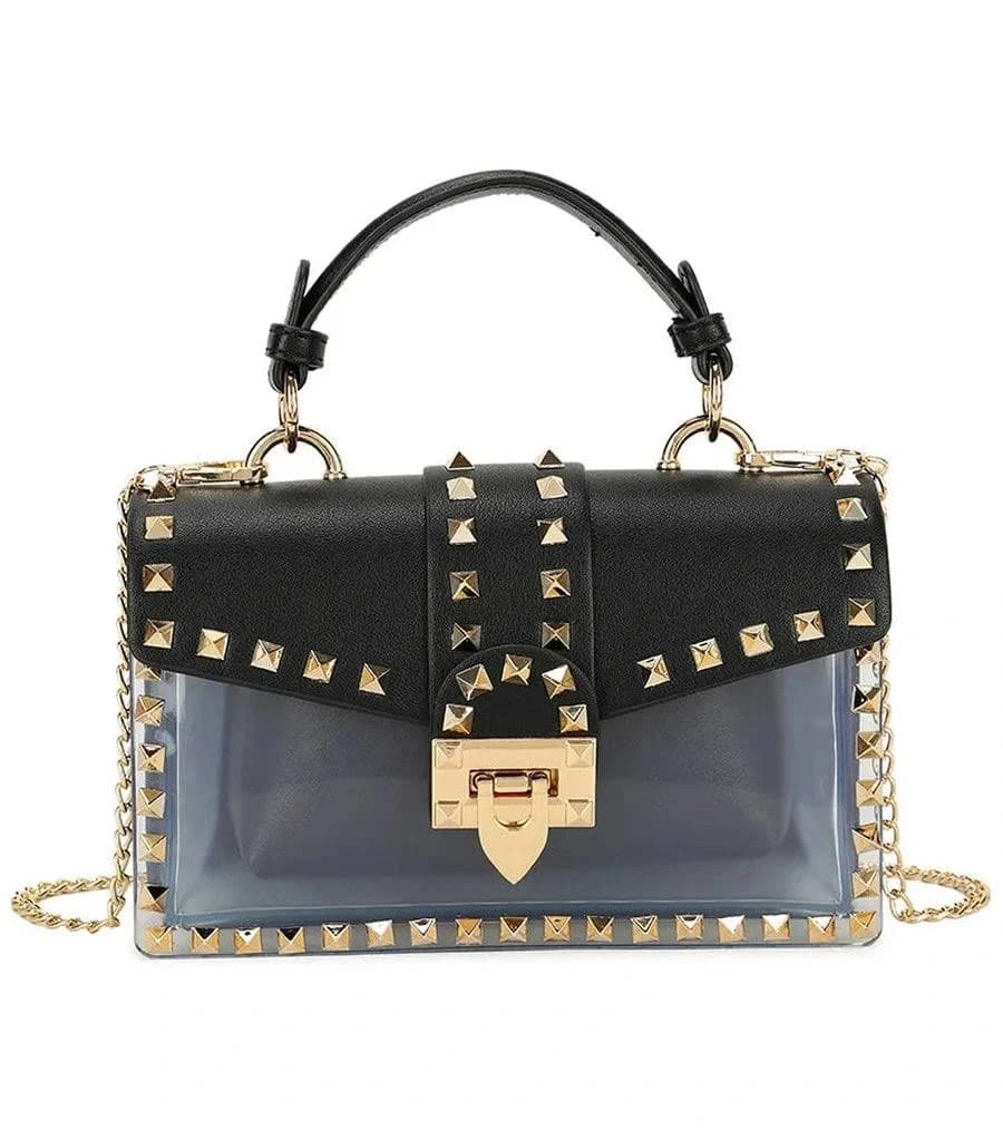 Valli Studded Top Handle Bag
