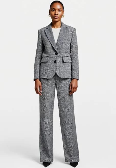 Zapaka Women's 2 Piece Notched Lapel Suit