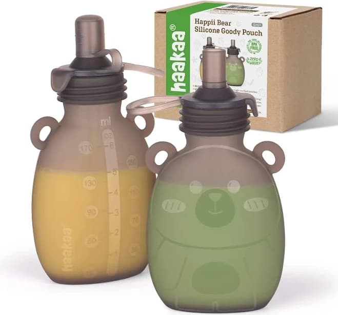Haakaa Happii Bear Silicone Goody Pouch