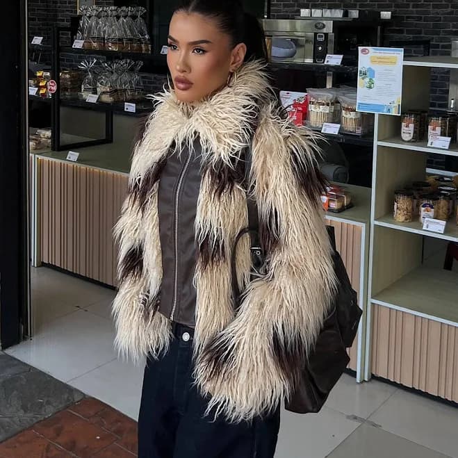 Fashion Nova Women's It's Your Moment Faux Fur Jacket