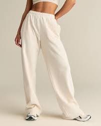 Comfort Lightweight Straight Leg Joggers - Off White | Women's Best
