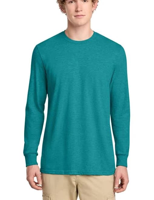 District Men's Perfect Blend CVC Long Sleeve Tee