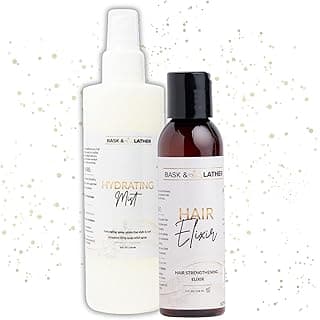 Hydrating Hair Mist (8 oz) & Elixir Oil (4 oz) Bundle — Leave-In Conditioner + Jamaican Black Castor Oil for Growth, Moisture, Detangling, Scalp Relief & Strength