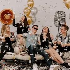 6PCS Money Confetti Cannons – $100 Bill Party Poppers for NYE, Birthday & Graduation