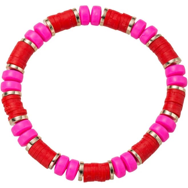 Rubber Beaded Stretch Bracelet