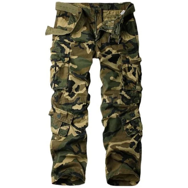 HARDLAND Men's Casual Army Cargo Pants with Big Pockets