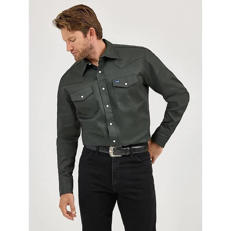Wrangler Men's Cowboy Cut Long Sleeve Work Shirt