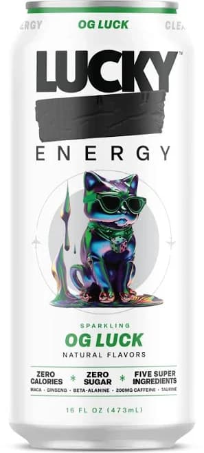 Lucky Energy Drink Sparkling OG Luck 12 Pack/16 oz Cans