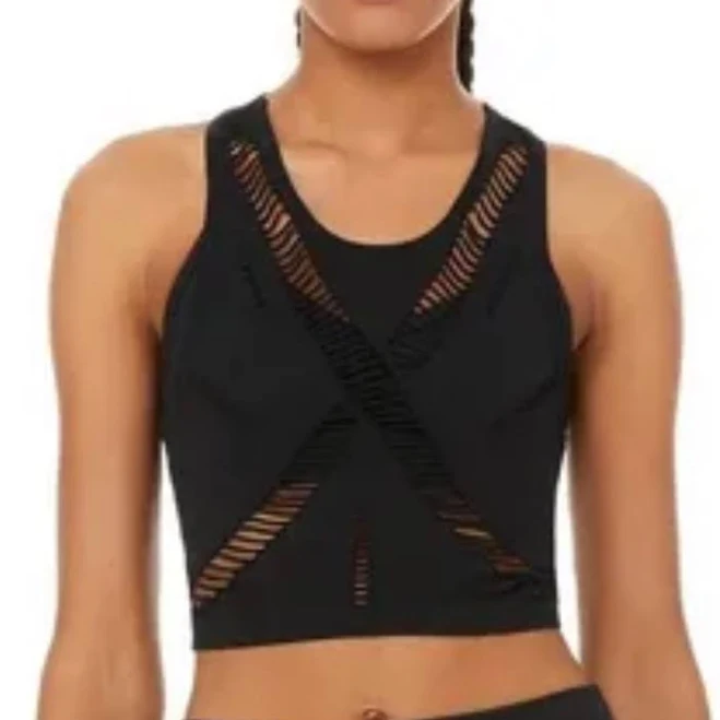 ALO Yoga Women's Line Crop Tank Top