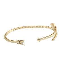 Luxury Diamond Snake Bangle in Yellow Gold | Artisan | Wolf & Badger