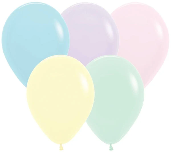 Sempertex Pastel Matte Assorted Latex Balloons