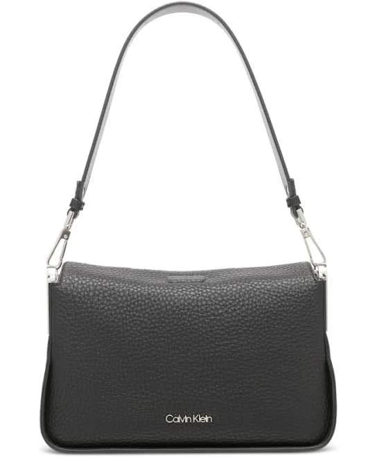 Calvin Klein Fay Demi Shoulder Bag with Magnetic Top Closure