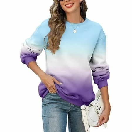 Women's Tie Dye Oversized Crewneck Sweatshirt