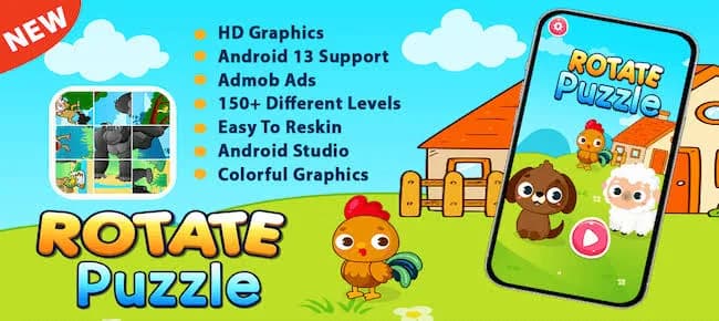 Rotate Puzzle Game + Ready For Publish + Android