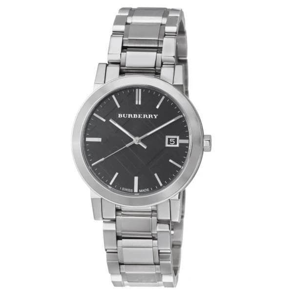 Burberry Unisex Bu9001 Large Check Stainless Steel Watch