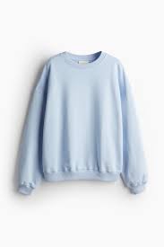 Oversized sports sweatshirt - Light blue - Ladies | H&M IN