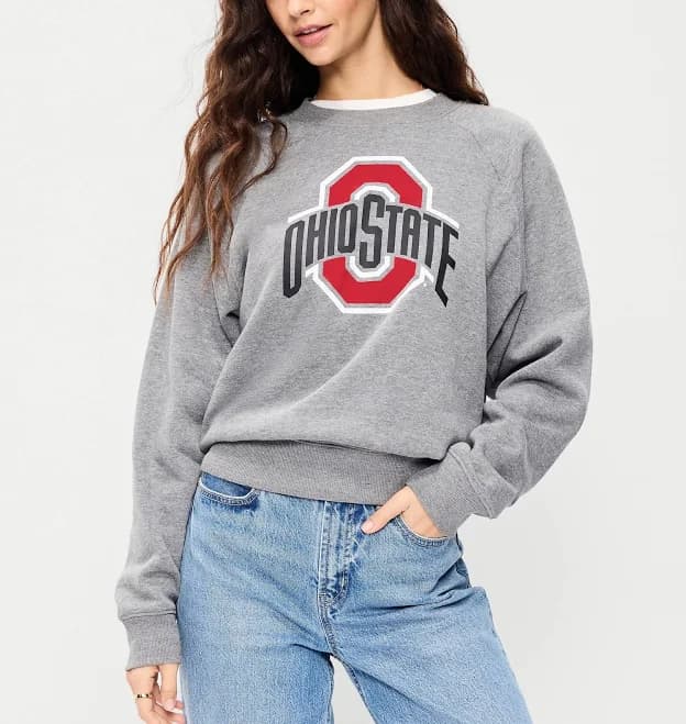 Old Navy Women's College Crew-Neck Sweatshirt
