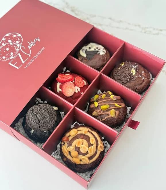 Gourmet Cookie Box - Six Assorted Fresh Baked Cookies (California Only)