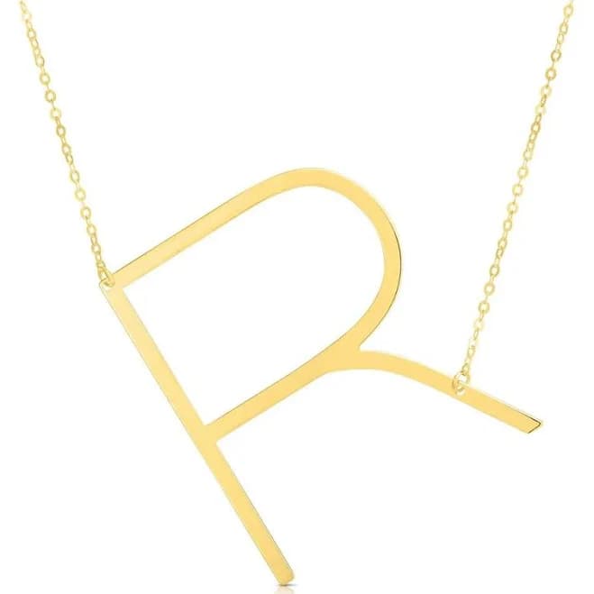 Helzberg Diamonds Initial Necklace 14K Yellow Gold