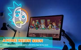 Amazon.com: JanHune Anime Neon Sign Rick Neon Signs for Wall Dimmable Morty Cartoon LED Signs for Bedroom Game Room Man Cave Party Light Up Signs Neon Wall Light Decor Christmas Gift :