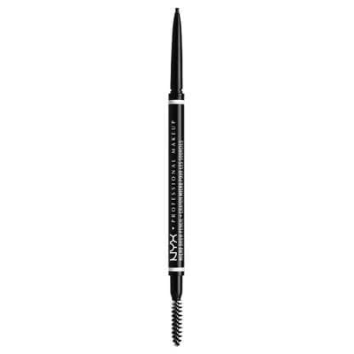 NYX Professional Makeup Vegan Micro Eyebrow Pencil - 08 Black - 0.003oz: Filling, Shaping, Aluminum-Free, Paraben-Free
